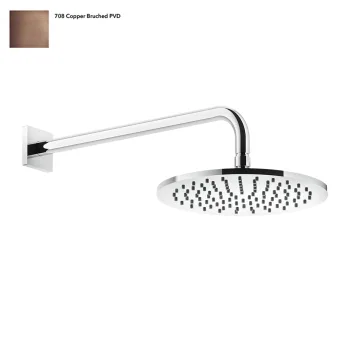 Верхний душ Gessi Rilievo, настенный, Copper Bruched… - Фото №1