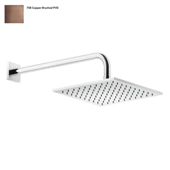 Верхний душ Gessi Rilievo, настенный, Copper Bruched… - Фото №1
