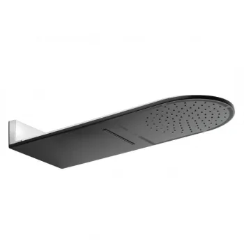 Верхний душ KLUDI A-QA 250 мм, черный матовый (648808700) - Фото №1