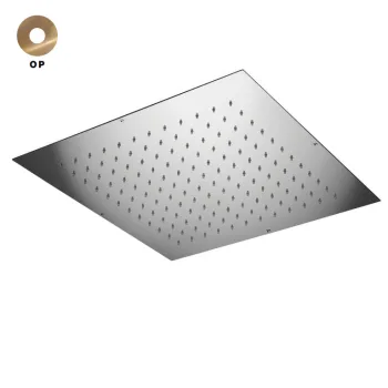Верхний душ Bongio скрытого монтажа 40х40 см, Brushed… - Фото №1
