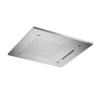 Верхній душ Almar Square Chromotherapy Temotion, 3 режими, вбудований, Brushed Stainless Steel (E044139.BS)