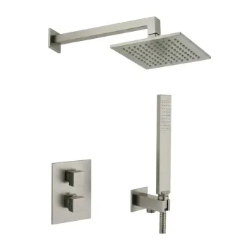 Комплект для душа Paffoni Light, сталь (KITLEQ518STM) - Фото №1