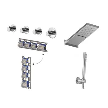 Душевая система скрытого монтажа Paffoni Modular Box,… - Фото №1