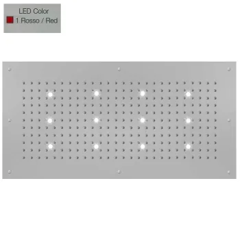 Верхний душ BOSSINI DREAM-XL RECTANGULAR, 12LED (красный),… - Фото №1