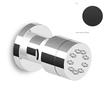 Боковой душ, Zucchetti Medameda, Embossed matt black… - Фото №1