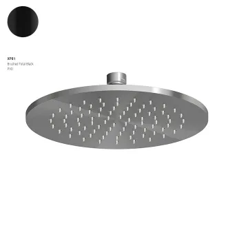 Верхній душ Zucchetti Helm 220 мм, Brushed Total Black… - Фото №1