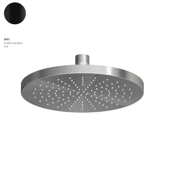 Верхній душ Zucchetti Helm 200 мм, Brushed Total Black… - Фото №1