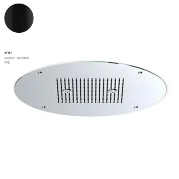 Верхній душ Zucchetti Helm 600 мм, Brushed Total Black… - Фото №1