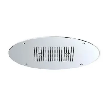 Верхній душ Zucchetti Helm 600 мм, Brushed Stainless… - Фото №1