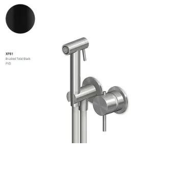 Гігієнічний душ Zucchetti Helm, Brushed Total Black… - Фото №1