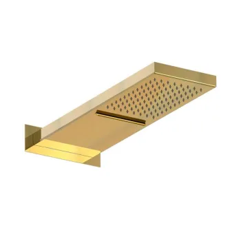 Верхній душ Paffoni Cascade 530x160 мм, Brushed Honey… - Фото №1