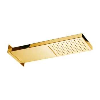 Верхній душ Paffoni Cascade 530x160 мм, Honey Gold… - Фото №1