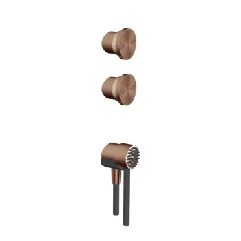 Комплект ручка+ручной душ Gessi Origini, Copper Bruched… - Фото №1