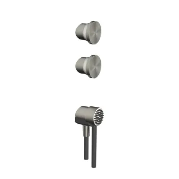 Комплект ручка+ручной душ Gessi Origini, Steel Brushed… - Фото №1