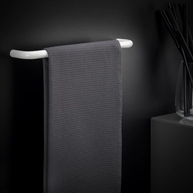 Полотенцедержатель Cosmic Black&White TOWEL RACK 7.5х2х40 см, белый матовый (2386564) - Фото 2