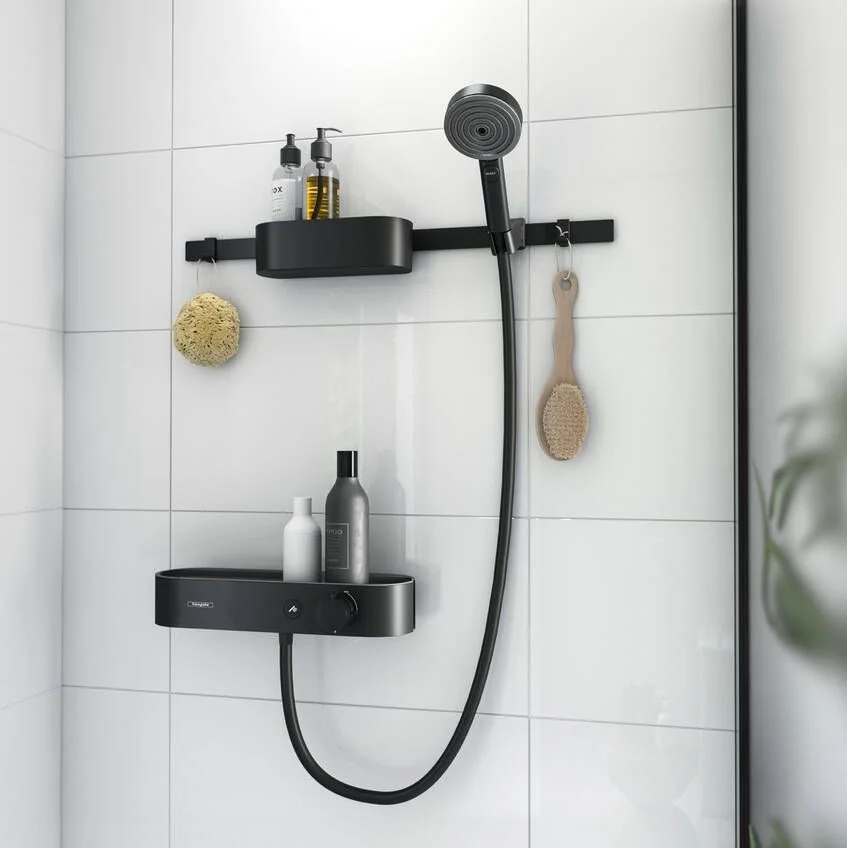 Комплект аксесуарів Hansgrohe Activation EcoSmart з термостатом 7в1, Matt Black (24250670) - Фото 2