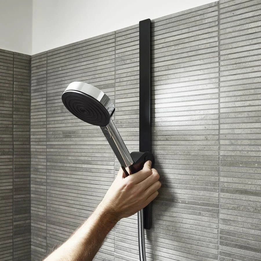 Штанга для душа Hansgrohe WallStoris 50 см, Matt Black (27902670) - Фото 2