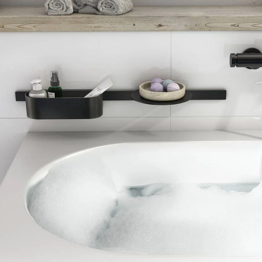 Комплект аксесуарів Hansgrohe WallStoris 3в1, Matt Black (27966670) - Фото 2