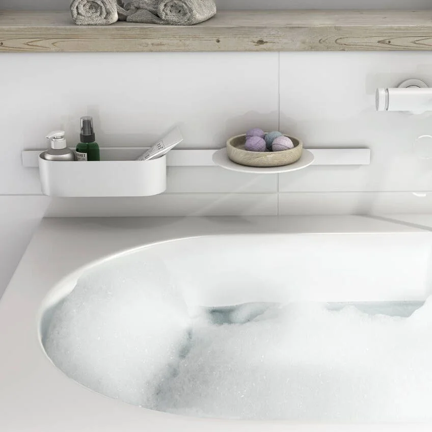 Комплект аксессуаров Hansgrohe WallStoris 3в1, Matt White (27966700) - Фото 2