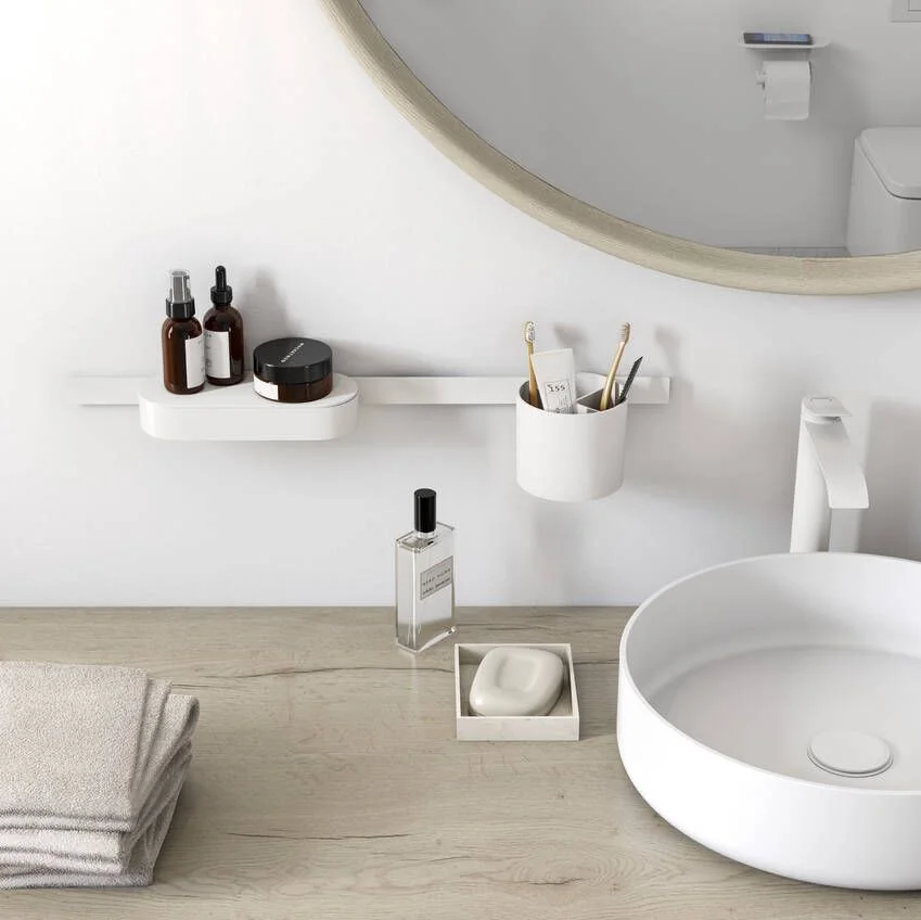 Комплект аксесуарів Hansgrohe WallStoris 4в1, Matt White (27968700) - Фото 2