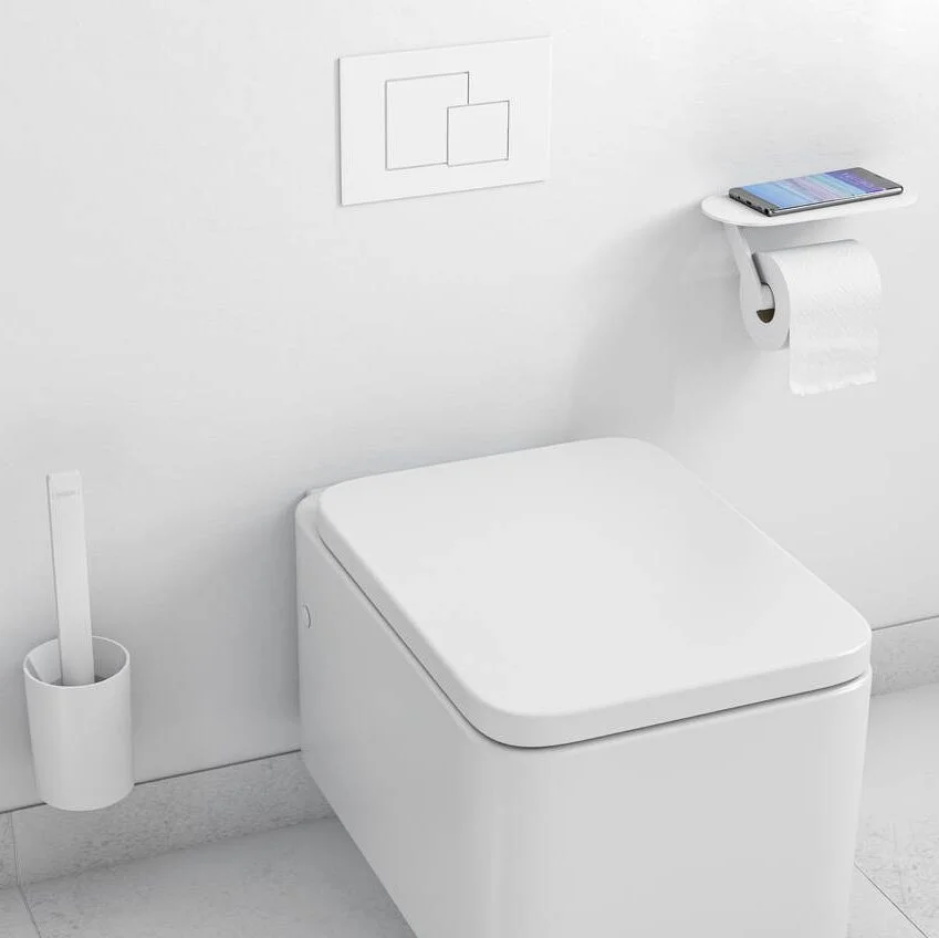 Комплект аксесуарів Hansgrohe WallStoris 2в1, Matt White (27969700) - Фото 2