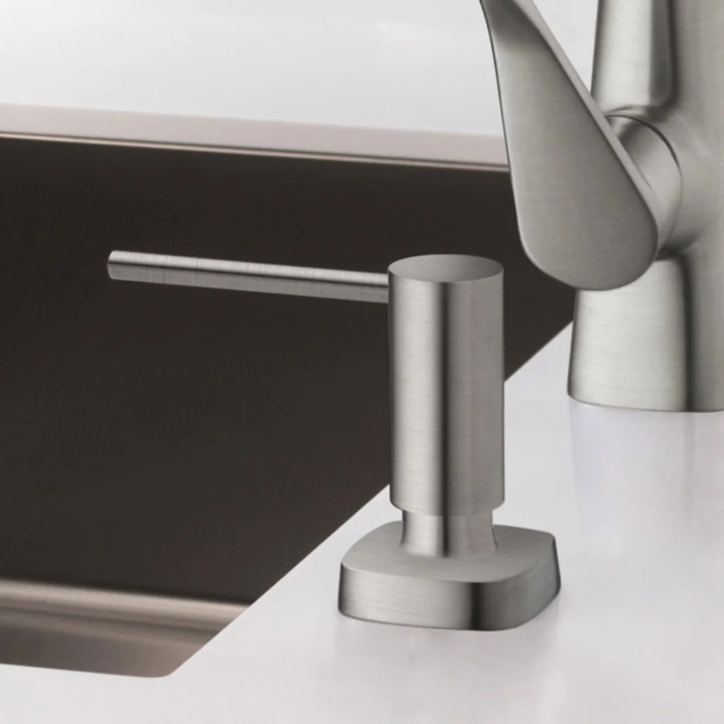 Дозатор кухонный Hansgrohe A71 врезной 500 ml, stainless steel (40468800) - Фото 2