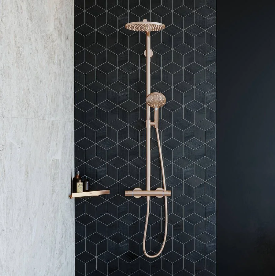 Поличка кутова Hansgrohe AddStoris, Polished Gold Optic (41741990) - Фото 2