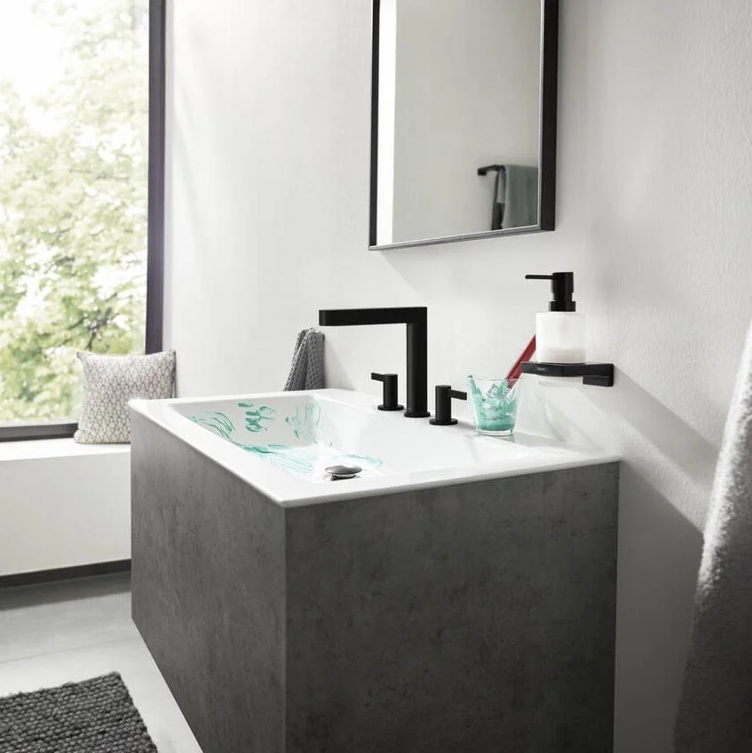 Дозатор жидкого мыла Hansgrohe AddStoris, Matt Black (41745670) - Фото 2