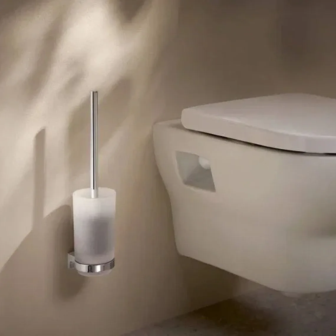 Щітка для унітазу Hansgrohe AddStoris S, підвісна, Brushed Bronze/скло (41782140) - Фото 2