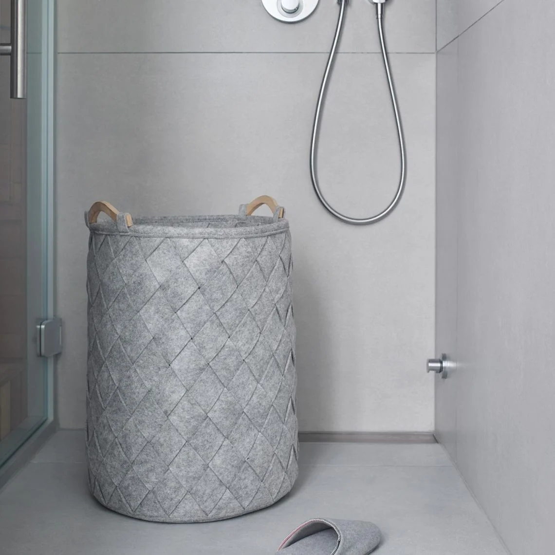 Кошик для білизни Aquanova Amy, 75л, Silver grey (AMYLAL-95) - Фото 3