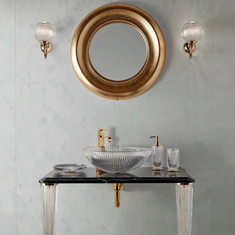 Піднос 3SC Elegance Crystal, Polished Gold 24Kt (EL66A_GD) - Фото 2
