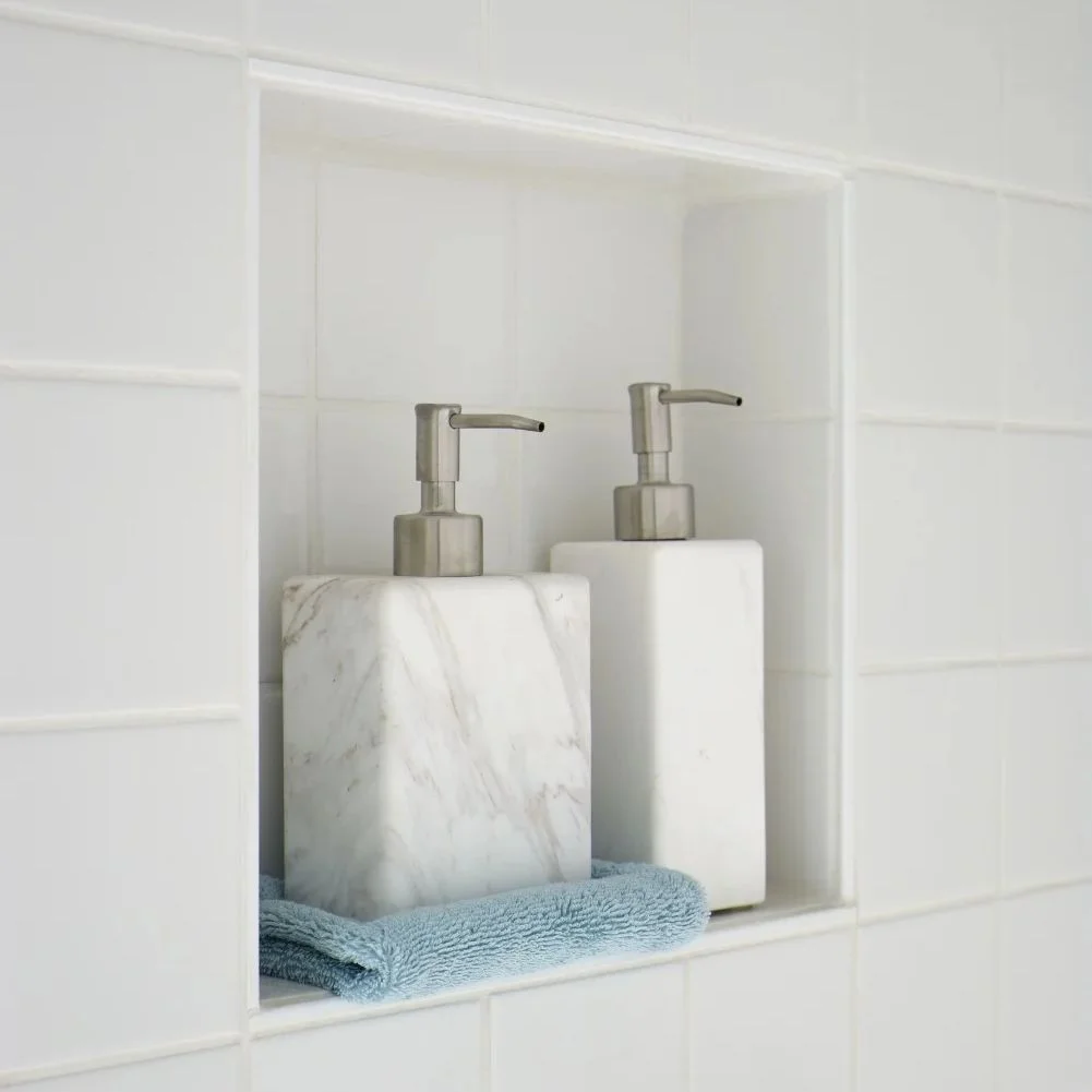 Дозатор для рідкого мила Aquanova Hammam small, White (HAMDIS-43) - Фото 2