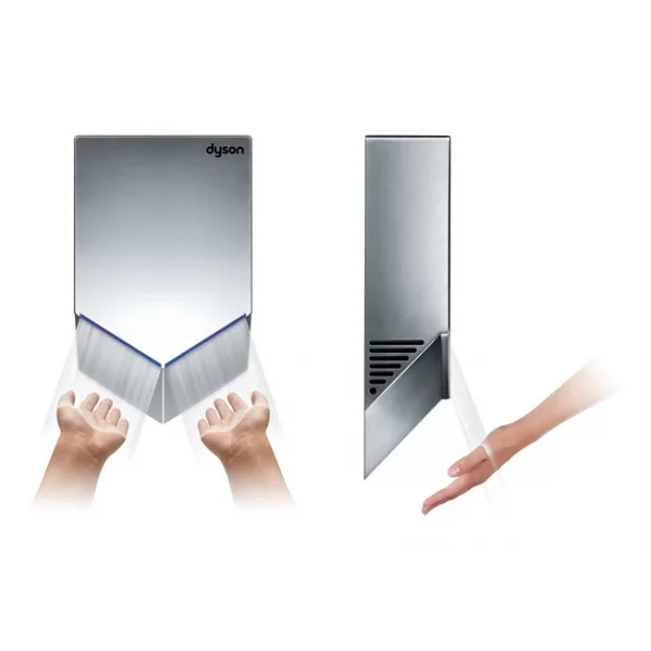 Сушка для рук Dyson Airblade V Quiet HU02, nikel /замена AB12 (HU02) - Фото 2