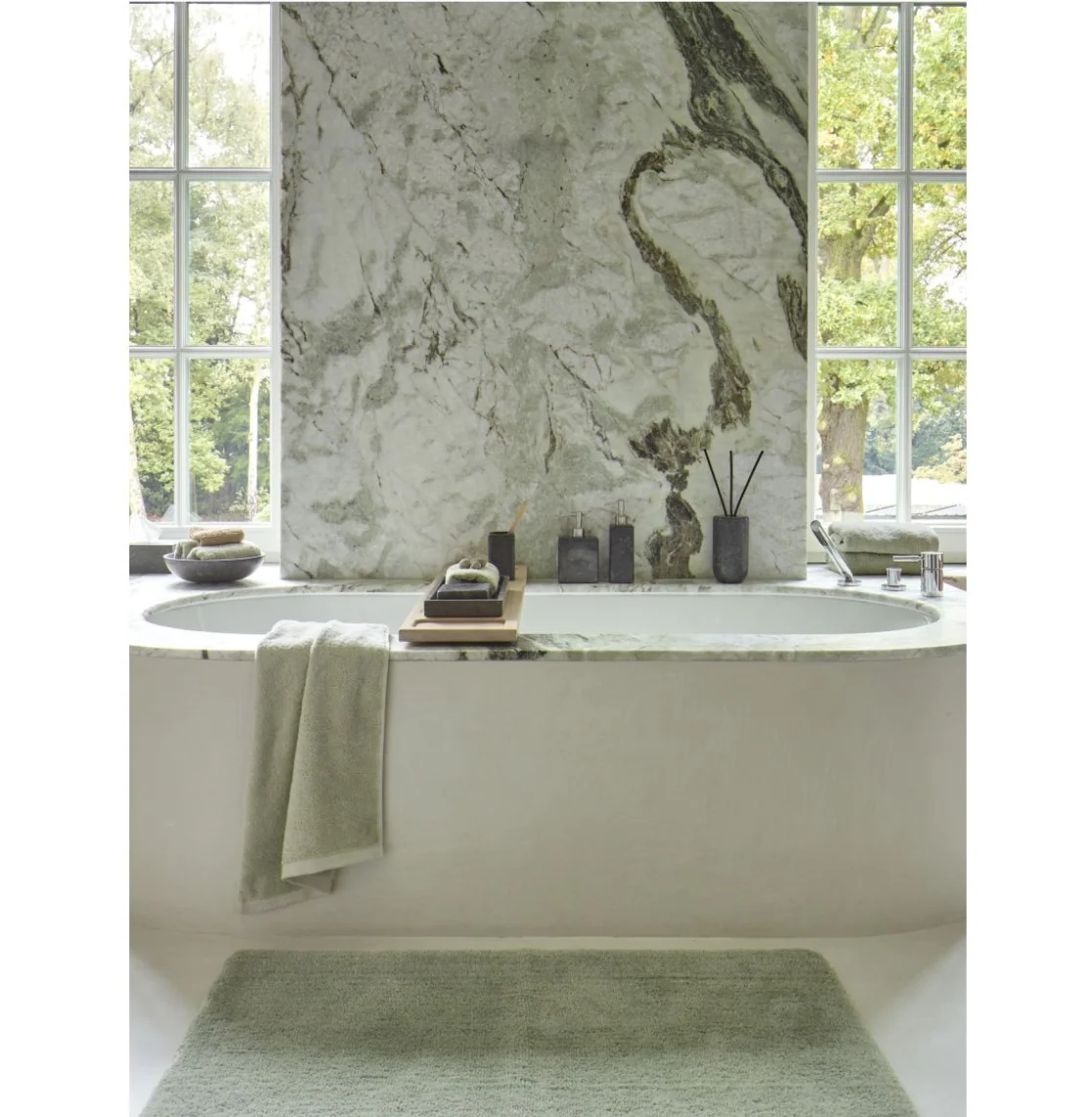 Килимок для ванної Aquanova Mauro 60x100 cm, Thyme (MAUBMM-293) - Фото 2
