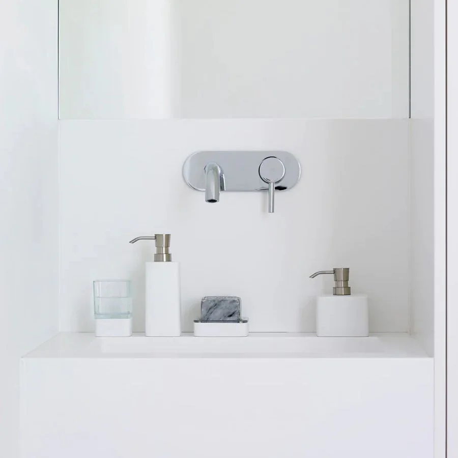 Дозатор для жидкого мыла Aquanova Ona Medium, White (ONADIM-43) - Фото 2