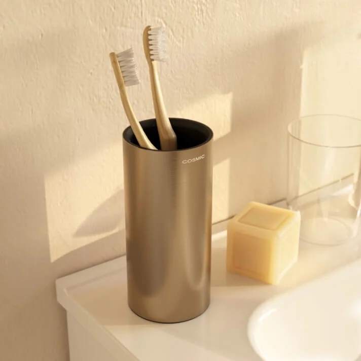 Склянка для зубних щіток Cosmic Architect, BRUSHED GOLD PVD (WJC205A0051040) - Фото 2