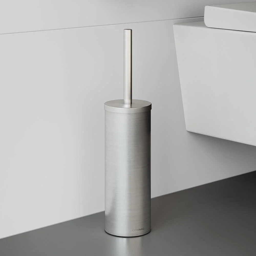 Щітка для унітазу підлогова Cosmic Logic 9,2x9,2x38,6 см, MATTE STAINLESS STEEL (2260301) (WJC226A0001003) - Фото 2