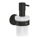 Дозатор жидкого мыла Grohe Essentials, черный матовый (1022572430) - Фото 1