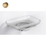 Мильниця Sonia S-Cube Brushed Gold 135х38х100 мм, золото матове (182145) - Фото 1