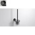 Щетка для унитаза Sonia Tecnoproject 103х378х154 мм, латунь/стекло, Gun Metal (186235) - Фото 1