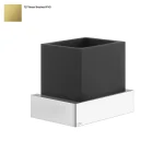 Стакан Gessi Rettangolo, настенный, черный, Bruched Brass PVD (20808727) - Фото 1