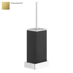 Щетка для унитаза Gessi Rettangolo, настенная, черная, Bruched Brass PVD (20820727) - Фото 1