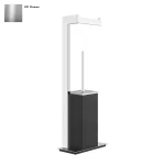 Держатель туалетной бумаги и ершик Gessi Rettangolo, напольный, черный, Chrome (20934031) - Фото 1