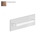 Полотенцедержатель Gessi Rettangolo, крепление на стекло, 45 см, Copper Bruched PVD (20963708) - Фото 1