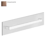 Полотенцедержатель Gessi Rettangolo, крепление на стекло, 60 см, Copper Bruched PVD (20965708) - Фото 1