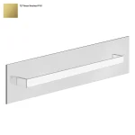 Полотенцедержатель Gessi Rettangolo, крепление на стекло, 60 см, Bruched Brass PVD (20965727) - Фото 1