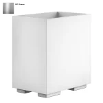 Кошик для сміття Gessi Rettangolo, білий, Chrome (20990031) - Фото 1