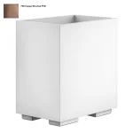 Корзина для мусора Gessi Rettangolo, белая, Copper Bruched PVD (20990708) - Фото 1