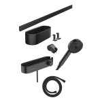 Комплект аксесуарів Hansgrohe Activation EcoSmart з термостатом 7в1, Matt Black (24250670) - Фото 1