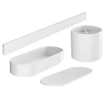 Комплект аксесуарів Hansgrohe WallStoris 4в1, Matt White (27968700) - Фото 1